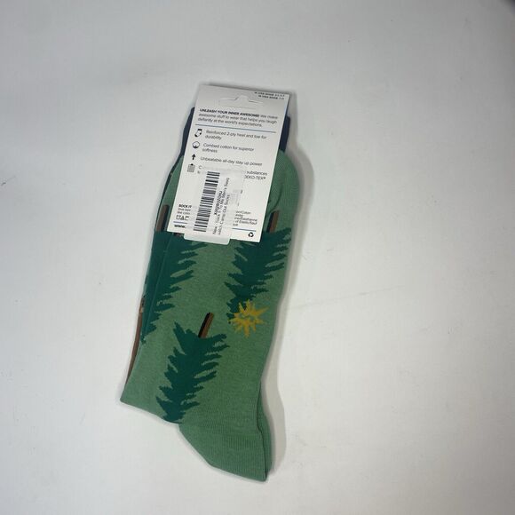 Sock It To Me “Sasquatch Camp Out” Men’s Crew *NEW* - Funny Novelty Gift Sz 9-13 - Picture 4 of 7